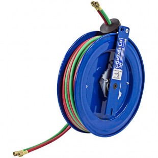 Coxreels SW Series SR17WL-150 Spring Driven Right Side Mount Air and Water Hose Reel for 1/4