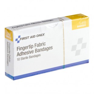 First Aid Only 1-010-020 Fabric Sterile Adhesive Fingertip Bandage - 600/Case First Aid Only 1-010-020 Fabric Sterile Adhesive Fingertip Bandage - 600/Case