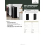 Lancaster Table & Seating 12 Gallon Black Powder-Coated Metal Half Round Decorative Trash Can Lancaster Table & Seating 12 Gallon Black Powder-Coated Metal Half Round Decorative Trash Can
