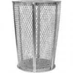 Witt Industries EXP-52GN 48 Gallon Green Steel Mesh Round Outdoor Trash Can Witt Industries EXP-52GN 48 Gallon Green Steel Mesh Round Outdoor Trash Can