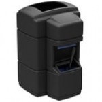 Commercial Zone 758901 Islander Waste 'N Wipe 40 Gallon Black Rectangular Open Top Trash Can with Paper Towel Dispenser, Squeegee, and Windshield Wash Station Commercial Zone 758901 Islander Waste 'N Wipe 40 Gallon Black Rectangular Open Top Trash Can with Paper Towel Dispenser, Squeegee, and Windshield Wash Station