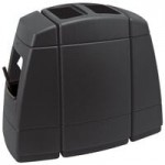 Commercial Zone 758901 Islander Waste 'N Wipe 40 Gallon Black Rectangular Open Top Trash Can with Paper Towel Dispenser, Squeegee, and Windshield Wash Station Commercial Zone 758901 Islander Waste 'N Wipe 40 Gallon Black Rectangular Open Top Trash Can with Paper Towel Dispenser, Squeegee, and Windshield Wash Station