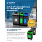 Commercial Zone Avante 55 Gallon Blue Polyethylene Square Indoor / Outdoor Modular Single-Stream Recycling Bin Commercial Zone Avante 55 Gallon Blue Polyethylene Square Indoor / Outdoor Modular Single-Stream Recycling Bin
