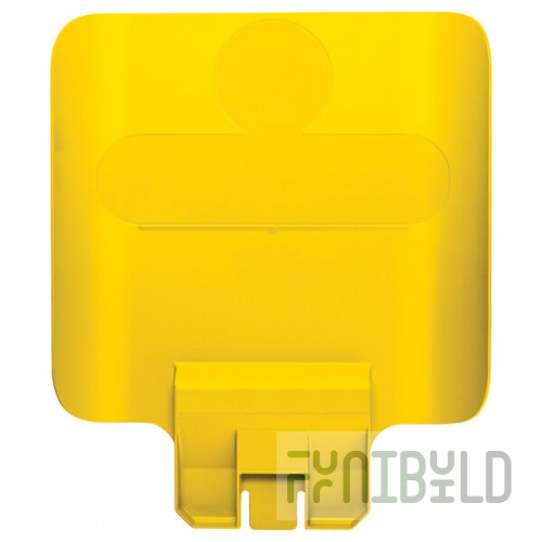 Rubbermaid® 2007907 Slim Jim Recycling Yellow Billboard