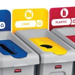 Rubbermaid® 2007907 Slim Jim Recycling Yellow Billboard