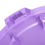 Carlisle 84103389 Bronco 32 Gallon Purple Flat Round Trash Can Lid