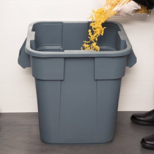 Rubbermaid® BRUTE 28 Gallon Gray Square Trash Can and Lid Rubbermaid® BRUTE 28 Gallon Gray Square Trash Can and Lid