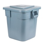 Rubbermaid® BRUTE 28 Gallon Gray Square Trash Can and Lid