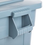 Rubbermaid® BRUTE 28 Gallon Gray Square Trash Can and Lid