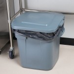 Rubbermaid® BRUTE 28 Gallon Gray Square Trash Can and Lid