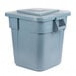 Rubbermaid® BRUTE 28 Gallon Gray Square Trash Can and Lid