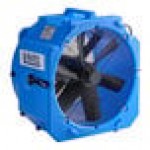 Lavex 2-Speed Industrial Axial Fan with GFCI Power Outlets - 1/4 hp, 4,000 CFM