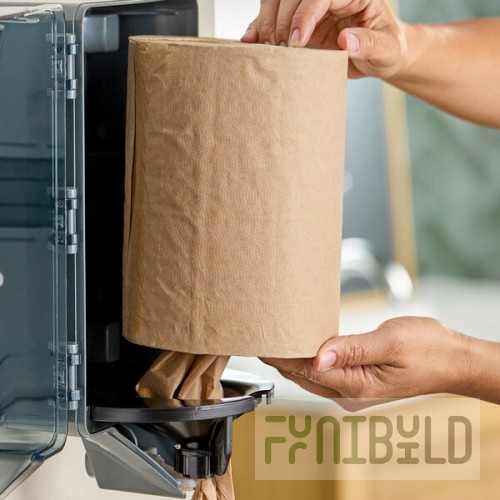 Lavex 2-Ply Natural Kraft Mini Center Pull Paper Towel Roll, 264 Feet / Roll - 6/Case