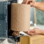 Lavex 2-Ply Natural Kraft Mini Center Pull Paper Towel Roll, 264 Feet / Roll - 6/Case