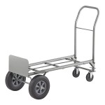 Lavex 500 lb. Gray 2-in-1 Convertible Hand Truck With 10