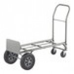 Lavex 500 lb. Gray 2-in-1 Convertible Hand Truck With 10