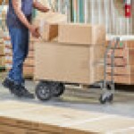 Lavex 500 lb. Gray 2-in-1 Convertible Hand Truck With 10