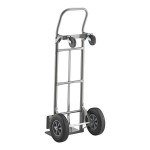 Lavex 500 lb. Gray 2-in-1 Convertible Hand Truck With 10