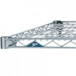 Metro 2SPN53ABR Super Erecta Brite Two Shelf Heavy Duty Utility Cart with Rubber Casters - 24