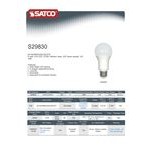 Satco S29830 6 Watt (40 Watt Equivalent) Frosted Warm White Multi-Directional LED Light Bulb - 120V (A19) Satco S29830 6 Watt (40 Watt Equivalent) Frosted Warm White Multi-Directional LED Light Bulb - 120V (A19)