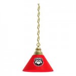 Holland Bar Stool BL1BRBurg Burgundy Pendant Light with Brass Finish - 120V