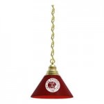 Holland Bar Stool BL1BRBurg Burgundy Pendant Light with Brass Finish - 120V