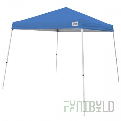 Caravan Canopy 21007800020 V-Series 2 10' x 10' Blue Slant Leg Instant Canopy