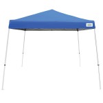 Caravan Canopy 21007800020 V-Series 2 10' x 10' Blue Slant Leg Instant Canopy