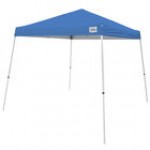 Caravan Canopy 21007800020 V-Series 2 10' x 10' Blue Slant Leg Instant Canopy