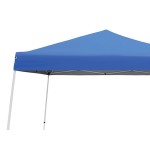 Caravan Canopy 21007800020 V-Series 2 10' x 10' Blue Slant Leg Instant Canopy