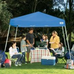 Caravan Canopy 21007800020 V-Series 2 10' x 10' Blue Slant Leg Instant Canopy