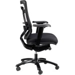 Eurotech Seating MFSY77 Monterey Black Fabric / Mesh Synchro Tilt Office Chair Eurotech Seating MFSY77 Monterey Black Fabric / Mesh Synchro Tilt Office Chair