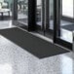 Lavex Needle Rib 3' x 10' Black Indoor Entrance Mat - 3/8