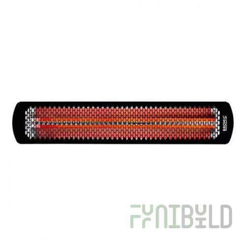 Bromic Heating BH0420033 Black Tungsten Smart-Heat Electric Outdoor Patio Heater - 220/240V, 6000W