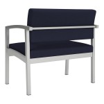 Lesro Lenox Steel Open House Navy Fabric Bariatric Guest Arm Chair Lesro Lenox Steel Open House Navy Fabric Bariatric Guest Arm Chair