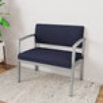 Lesro Lenox Steel Open House Navy Fabric Bariatric Guest Arm Chair Lesro Lenox Steel Open House Navy Fabric Bariatric Guest Arm Chair