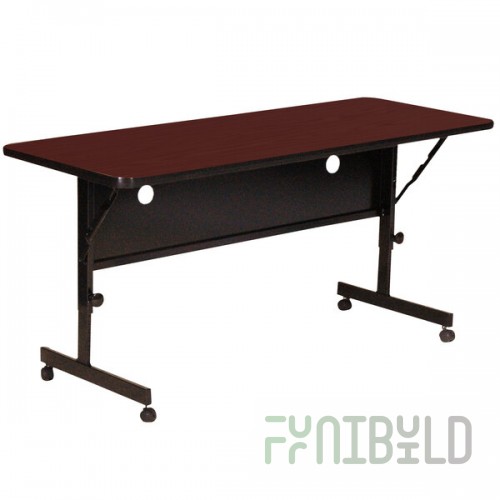 Correll Deluxe Flip Top Table, High Pressure Adjustable Height, 24