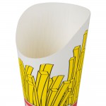 Choice Large 16 oz. Paper Scoop Cup with Fry Design - 1,000/Case Choice Large 16 oz. Paper Scoop Cup with Fry Design - 1,000/Case