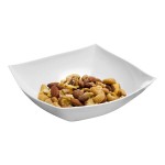 Fineline Wavetrends 132-WH White Plastic Serving Bowl 32 oz. - 50/Case