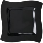 Fineline Wavetrends 132-WH White Plastic Serving Bowl 32 oz. - 50/Case