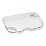Inline Plastics Safe-T-Fresh 30 oz. Tamper-Resistant, Tamper-Evident Rectangular Hinged Container with Flat Lid - 200/Case