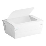 Bio-Pak 04BPPROTWM Protect Tamper-Evident White Paper #4 Windowed Take-Out Container 7 3/4 Bio-Pak 04BPPROTWM Protect Tamper-Evident White Paper #4 Windowed Take-Out Container 7 3/4