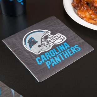 Creative Converting Carolina Panthers 2-Ply Luncheon Napkin - 192/Case