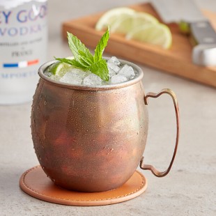 Acopa Alchemy 16 oz. Dark Antique Copper Moscow Mule Mug - Sample