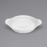 Oneida Tundra by 1880 Hospitality F1400000644 9 oz. Oval Warm White Nesting China Casserole Dish - 24/Case Oneida Tundra by 1880 Hospitality F1400000644 9 oz. Oval Warm White Nesting China Casserole Dish - 24/Case