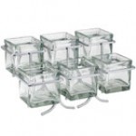 Cal-Mil 1809-39 Iron Two Tier Six Jar Platinum Wire Display - 14