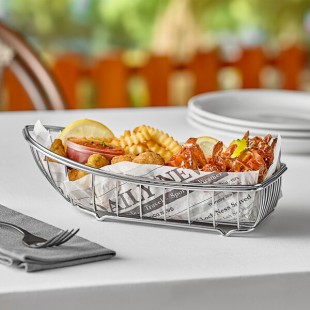Clipper Mill by G.E.T. 4-80008 Stainless Steel Boat Basket - 10 3/4