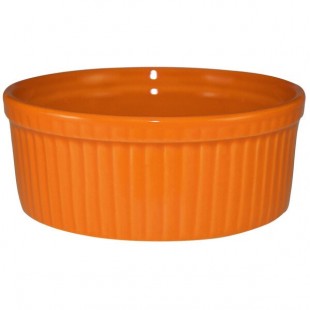 International Tableware Cancun 6 oz. Orange Stoneware Fluted Souffle / Ramekin - 36/Case International Tableware Cancun 6 oz. Orange Stoneware Fluted Souffle / Ramekin - 36/Case