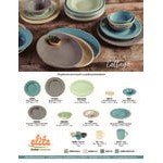 Elite Global Solutions R3SM Cottage Vintage California 3 oz. Hemlock Green Melamine Ramekin - 6/Case