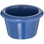 Carlisle S27514 1.5 oz. Ocean Blue Smooth Melamine Ramekin - 48/Case